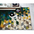 Hand Tufted Carpet Geometric Design